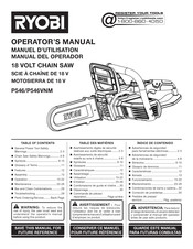 Ryobi p546 Operator's Manual