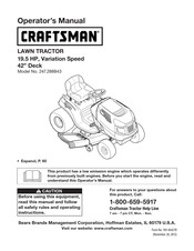 Craftsman 247.288843 Operator's Manual