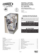 Lennox EL196UH045XE36B Installation Instructions Manual