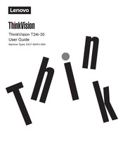 Lenovo ThinkVision T24i-30 User Manual