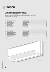 Bosch Climate Class CLC8001i-Set 25 E Installer's Manual