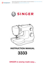 Singer Fashion Mate 3333 Instruction Manual