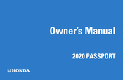Honda Passport 2020 Owner's Manual