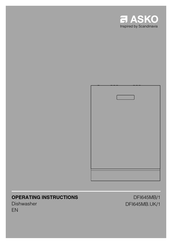 Asko DFI645MB.UK/1 Operating Instructions Manual