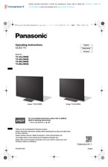 Panasonic TX-48LZ980E Operating Instructions Manual