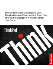 Lenovo ThinkPad Thunderbolt 4 Workstation Dock User Manual