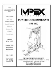 Impex WM 1403 Owner's Manual