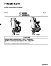 Hitachi NV45AB2(S) Instruction And Safety Manual