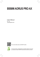 Gigabyte B550M AORUS PRO AX User Manual