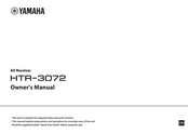 Yamaha YHT-3072 Owner's Manual