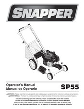 Snapper SP55 Operator's Manual