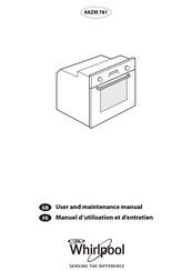 Whirlpool AKZM 781 User And Maintenance Manual