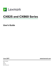 Lexmark CX860de User Manual