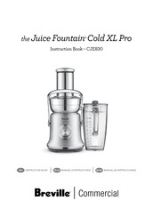 Breville the Juice Fountain Cold XL Pro Instruction Book