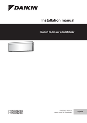 Daikin FTXTJ30A2V1BW Installation Manual