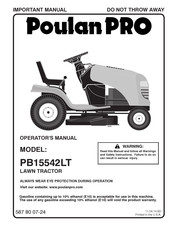 Poulan Pro PB15542LT Operator's Manual