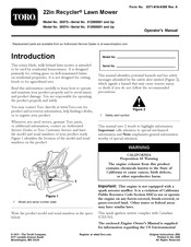 Toro Recycler 20372 Operator's Manual