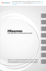 Hisense AST-09UW4RYRCB04 Use And Installation Instructions