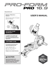 Pro-Form Pro 16.9 User Manual