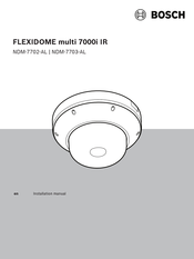 Bosch FLEXIDOME multi 7000i IR Installation Manual