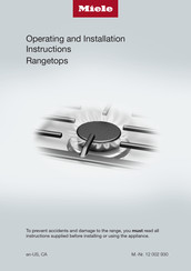 Miele KMR 1356-3 Operating And Installation Instructions