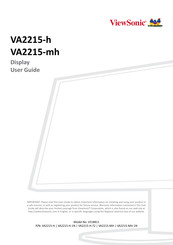 ViewSonic VA2215-h User Manual