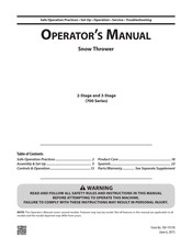 Cub Cadet 700 Series Operator's Manual