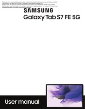 Samsung SMT738U User Manual