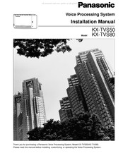 Panasonic KX-TVS80 Installation Manual