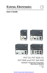 Extron electronics PVT RGB CV User Manual