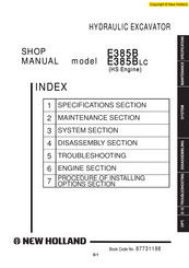 New Holland E385B Shop Manual