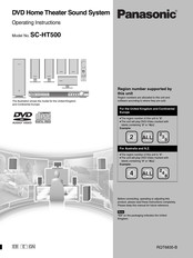 Panasonic SCHT500GN Operating Instructions Manual