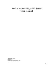 HighPoint RocketRAID 4522SGL User Manual