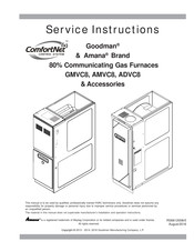 Goodman Amana ComfortNet AMVC8 Service Instructions Manual