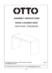Otto REINE 2 OTREINEWE Assembly Instructions Manual