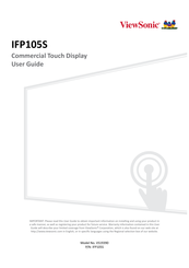 ViewSonic IFP105S User Manual