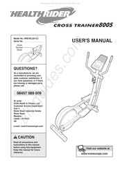 Healthrider CROSS TRAINER800s User Manual