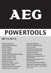 AEG MH 7 E Original Instructions Manual