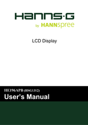 HANNspree HANNS G HE196APB User Manual
