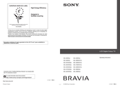 Sony BRAVIA KDL-37W55 Series Operating Instructions Manual