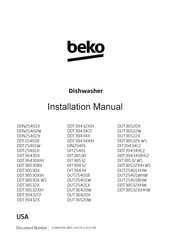 Beko DDT38532XHW Installation Manual