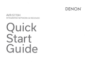 Denon AVR-S770H Quick Start Manual