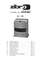Toyotomi zibro LC-300 Operating Manual