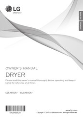 LG DLEX5005K Owner's Manual