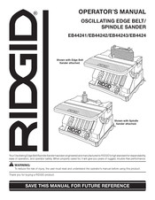 RIDGID EB44243 Operator's Manual