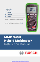 Bosch MMD 540H Instruction Manual