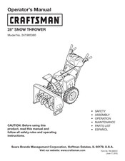 Craftsman 31AH54SG793 Operator's Manual