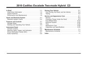 Cadillac 2010 Escalade Two-mode Hybrid Manual