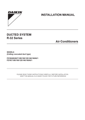 Daikin FDYA160AV1 Installation Manual