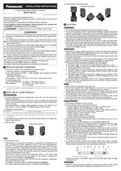 Panasonic HG-F13A-A Series Installation Instructions